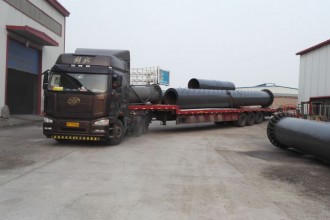 萬杰高立柱裝車及施工現(xiàn)場