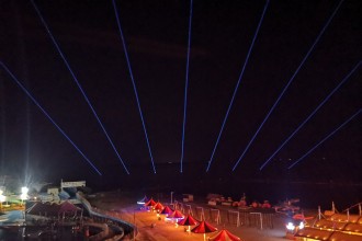 博湖孔雀海灘亮化項目